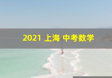 2021 上海 中考数学